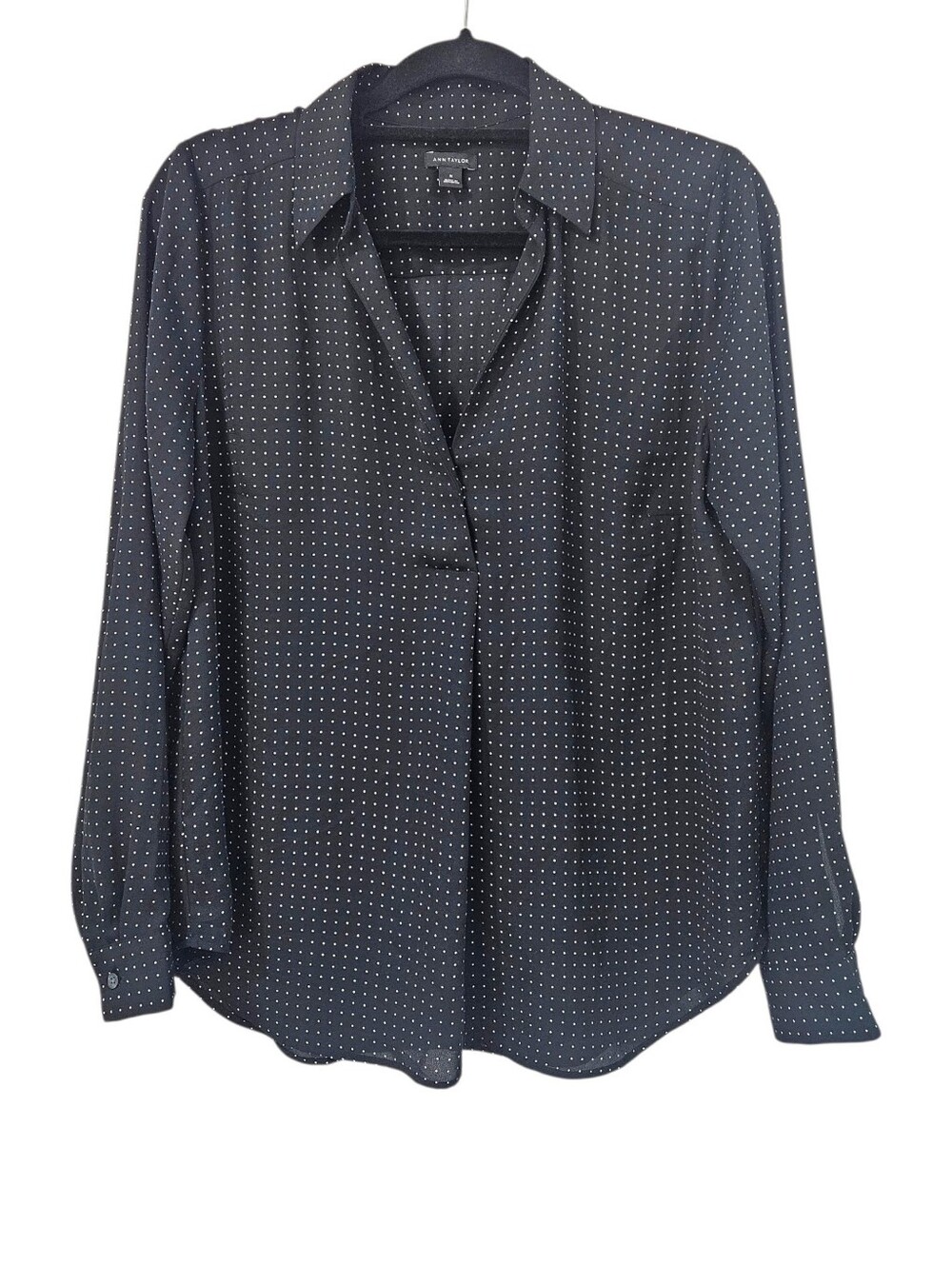 NWOT Ann Taylor Pleated Front Blouse Size